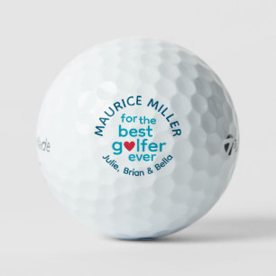 'Best Golfer Ever' personalized golfgift for him Golf Balls