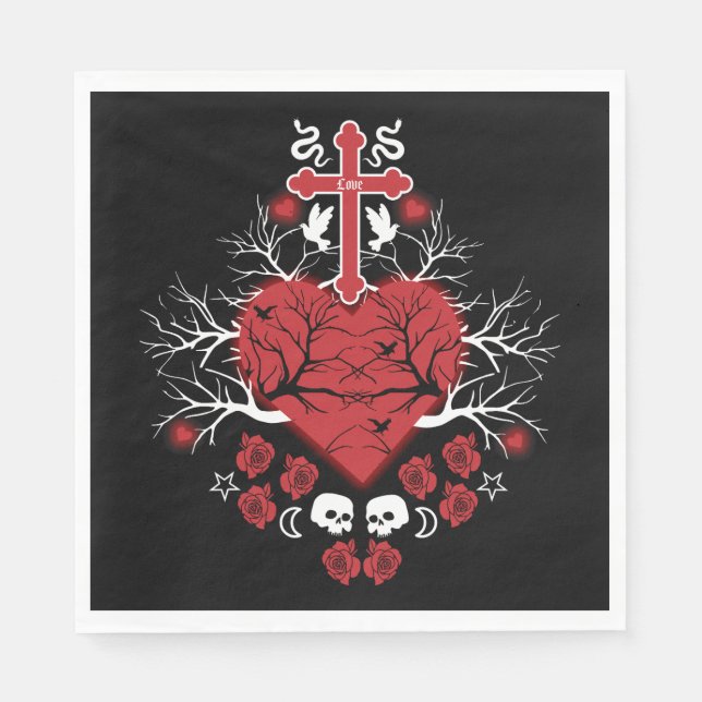 Best Gothic Gift Accessories Napkin (Front)