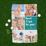 Best G'pa by Par | Photo Collage Father's Day Golf Towel<br><div class="desc">Give your golf pro grandpa a Father's Day gift he can proudly use on the golf course! The perfect gift for any dad (can be customized for any daddy moniker - papa, pépé, grandad, grandpapa, grand-pére, grampa, gramps, grampy, geepa paw-paw, pappou, pop-pop, poppy, pops, pappy, nonno, opa, baba, abuelo, tutu,...</div>