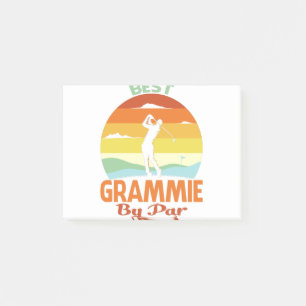 Best Grammie By Par Father's Day Golf Shirt Gift Post-it Notes