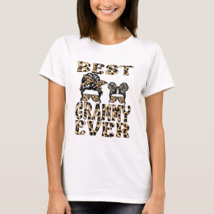 Best Grammy Ever Leopard Plaid Mother's Day T-Shirt