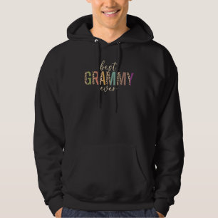 Best Grammy Ever Leopard Print Mothers Day Mom Hoodie