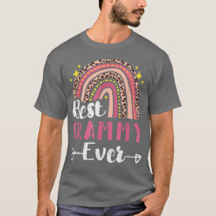 Best Grammy Ever Mother's Day Rainbow Pink Leopard T-Shirt