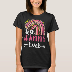 Best Grammy Ever Mother's Day Rainbow Pink Leopard T-Shirt