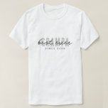 Best Grampa Ever Since 20XX Modern Simple Preppy T-Shirt<br><div class="desc">This simple and modern design is composed of san serif typography.</div>