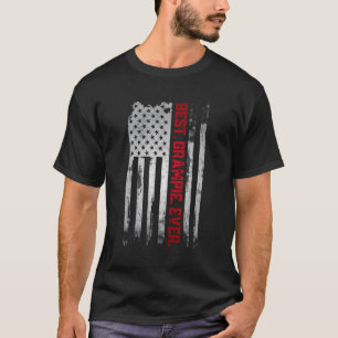Best Grampie Ever American Usa Flag Father’S Day T-Shirt