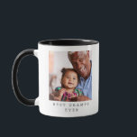 Best Gramps Ever 2 Photo Personalized Grandfather Mug<br><div class="desc">Show your appreciation for a beloved grandfather with this personalized “Best Gramps Ever” mug. Featuring a cherished photo and modern text,  this keepsake is perfect for Father’s Day,  Christmas,  birthdays,  or everyday moments of love. A sweet,  custom gift from grandkids that’s sure to warm his heart—and his coffee.</div>