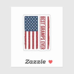 Best Gramps Ever Patriotic Flag Vector Design_1