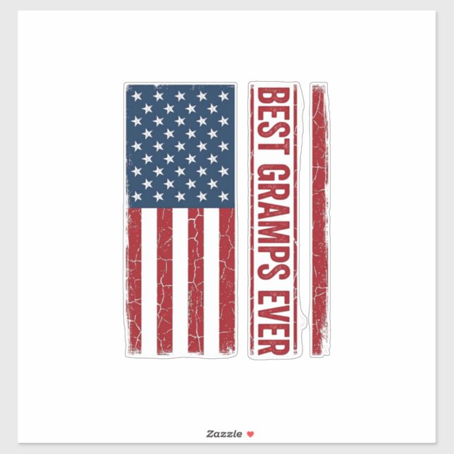 Best Gramps Ever Patriotic Flag Vector Design_1 (Sheet)