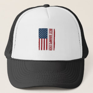 Best Gramps Ever Patriotic Flag Vector Design_1 Trucker Hat