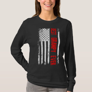 Best Grampy Ever Us American Flag  For Father's Da T-Shirt