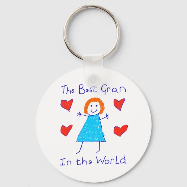 Best Gran In The World Keychain (Front)