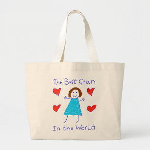 Best Gran In The World Large Tote Bag