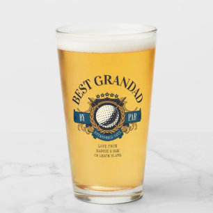 Best Grandad By Par Seal Elegant Custom Glass