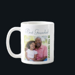 Best Grandad in the Universe - Two Square Photos Coffee Mug<br><div class="desc">Personalize this simple and modern photo mug for your grandpa (grandad, gigi etc). The template is set up ready for you to add your name and the year - you can also edit any of the sample wording if you wish. Sample text currently reads "Best Grandad in the universe", [year],...</div>