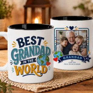 Best Grandad in the World Photo Mug