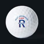 Best Granddad Custom Monogram Name   Golf Balls<br><div class="desc">This unique golf ball is special as a birthday gift. Features a unique layering of the monogram -- look closely and you will see three colours, which gives it the feeling of depth. Personalized additionally with his first name. Also would be perfect as father's day gifts for dad, gifts for...</div>