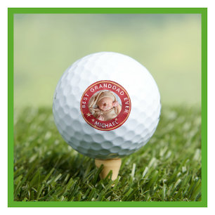 Best GrandDad Ever Photo Personalized Name  Golf Balls