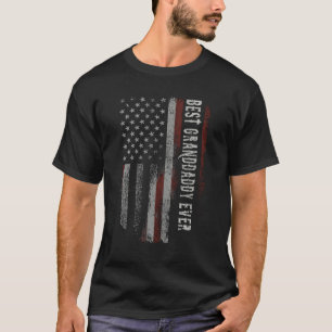 Best Granddaddy Ever American Flag Vintage grandpa T-Shirt