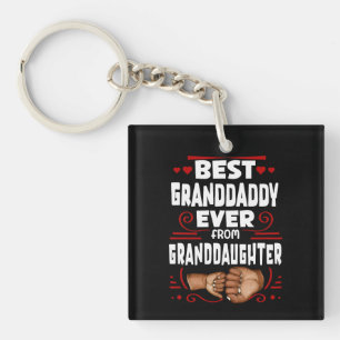 Best Granddaddy Ever Granddaughter, Grandpa Modern Keychain