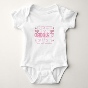 Best Granddaughter Ever - Cherry Blossoms Baby Bodysuit
