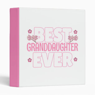 Best Granddaughter Ever - Cherry Blossoms Binder