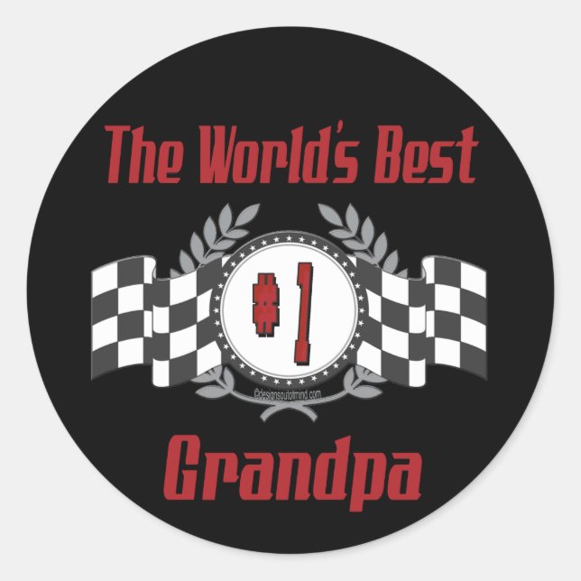 Best Grandfather Ever Classic Round Sticker (Front)