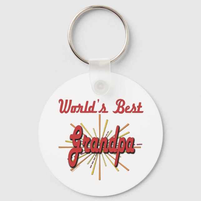 Best Grandfather Ever Keychain (Front)