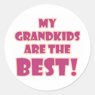 Best Grandkids Classic Round Sticker