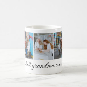 Best Grandma Ever 3 Photo Collage Coffee Mug