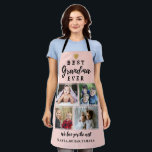 Best Grandma Ever 4 Photo Collage  Pink    Apron<br><div class="desc">The photo collage apron with pictures makes an unique grandma gift for the best grandma ever. Personalize with names of grandkids.</div>