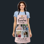 Best Grandma Ever 4 Photo Collage  Pink    Apron<br><div class="desc">The photo collage apron with pictures makes an unique grandma gift for the best grandma ever. Personalize with names of grandkids.</div>