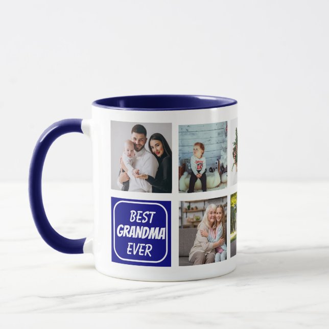 Best Grandma Ever 8 Custom Photo Mug (Left)