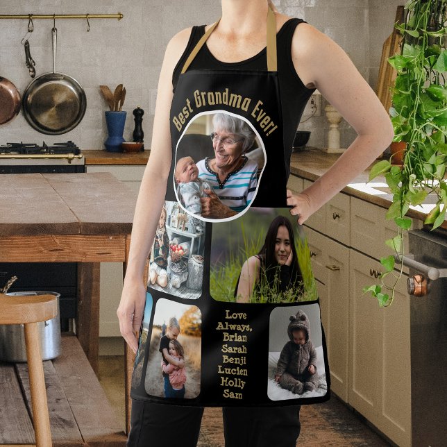 Best Grandma Ever All-Over Print Apron (Make someone's day with this personalized "Best Grandma Ever!" Apron.  )