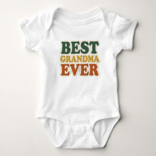 Best Grandma Ever Baby Bodysuit Cute Best Grandma