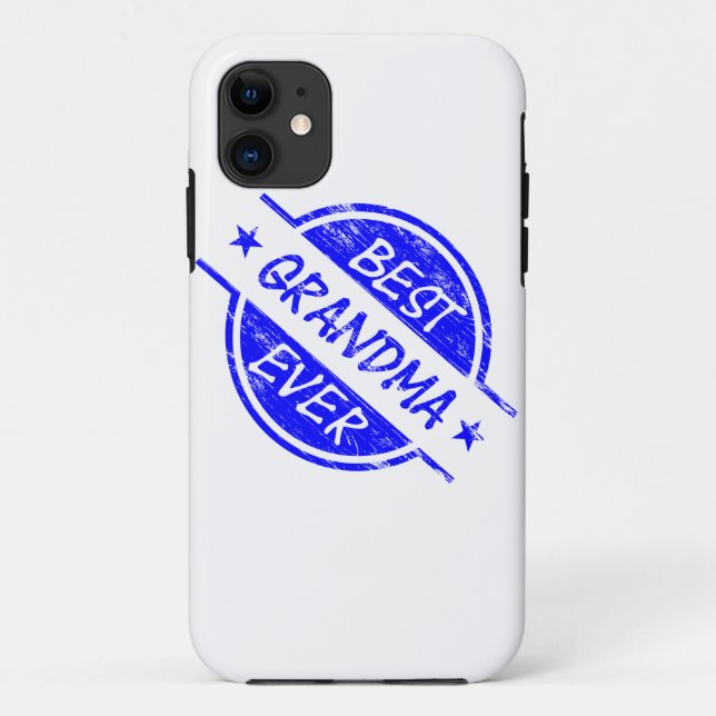Best Grandma Ever Blue Case-Mate iPhone Case (Back)