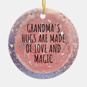 Best grandma ever ceramic ornament