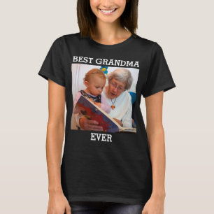 Best Grandma Ever Custom Photo Create Your Own T-S T-Shirt