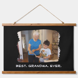 Best Grandma Ever Custom Photo Nana Grandparent Hanging Tapestry