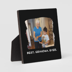 Best Grandma Ever Custom Photo Nana Grandparent Plaque