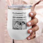 Best Grandma Ever Custom Photo Newspaper Headline<br><div class="desc">Surprise Grandma with her very own spotlight moment—printed on this elegant personalized wine tumbler! Styled like a newspaper headline, this heartfelt tumbler features her name and a photo, making her the undisputed #1 favourite. This insulated, stemless design keeps drinks hot or cold and is perfect for morning coffee, afternoon tea,...</div>