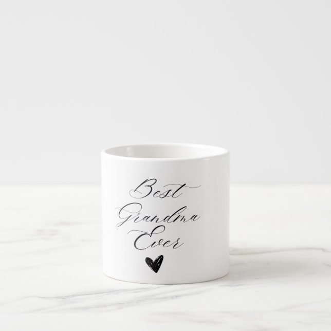 Best grandma ever espresso cup (Front)