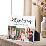 Best Grandma Ever - Grandchildren Photo Collage Plaque<br><div class="desc">Celebrate the "Best Grandma Ever" with this personalized Grandchildren Photo Collage Plaque. This heartfelt gift features a beautifully arranged collage of cherished photos capturing special moments, complemented by a loving message. Crafted from high-quality materials with a sleek finish, it's ideal for displaying at home as a cherished keepsake. Perfect for...</div>