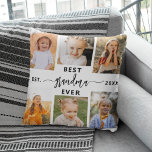 Best Grandma Ever - Grandchildren Photo Collage Throw Pillow<br><div class="desc">Celebrate the "Best Grandma Ever" with this personalized Grandchildren Photo Collage Throw Pillow. This thoughtful gift features a lovingly arranged collage of cherished photos capturing special moments, complemented by a heartfelt message. Crafted from high-quality, soft fabric, it offers both comfort and style to any living space. The removable cover is...</div>
