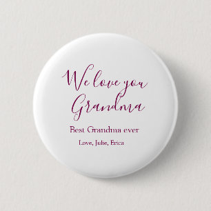 best grandma ever grandparents photo gifts classic 2 inch round button