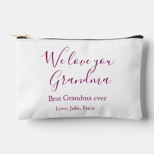 best grandma ever grandparents photo gifts classic accessory pouch