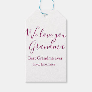 best grandma ever grandparents photo gifts classic gift tags