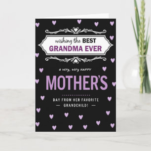 Best Grandma Ever Love Card