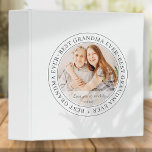 Best Grandma Ever Modern Classic Photo Binder<br><div class="desc">This simple and classic design is composed of serif typography and add a custom photo. "Best Grandma Ever" circles the photo of your grandma,  gramma,  grandmother,  granny,  mee-maw,  lola etc</div>