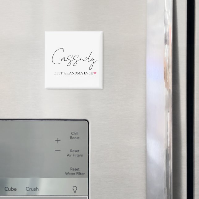 Best Grandma Ever Monogram | Personalized Magnet (In Situ (Fridge))